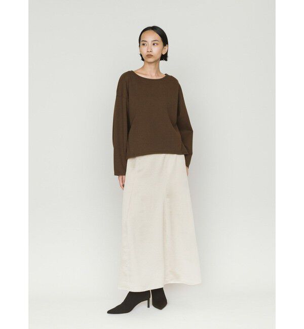 MIDIUMISOLID「MIDIUMISOLID for Ladies マーメイドコクーンスカート」|スカート|ライトベージュ