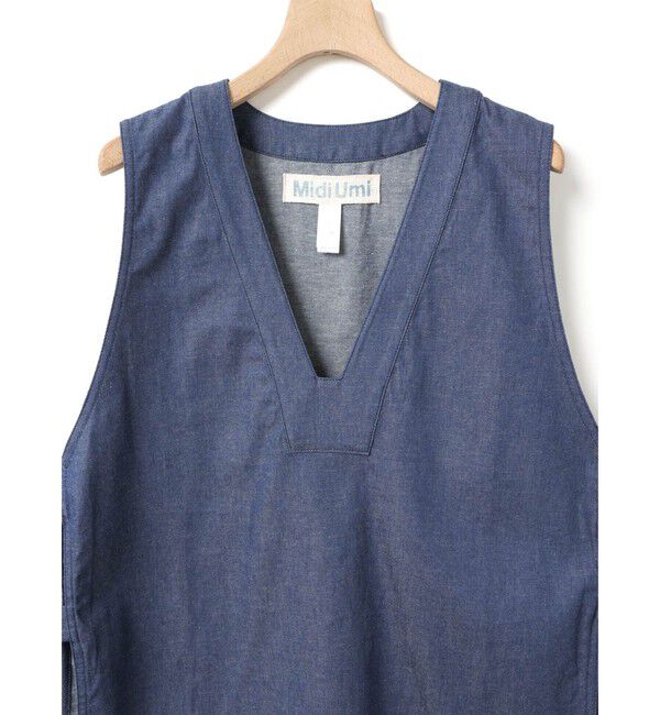 MidiUmi「MidiUmi デニムサイドストラップベスト」|ベスト・ジレ|