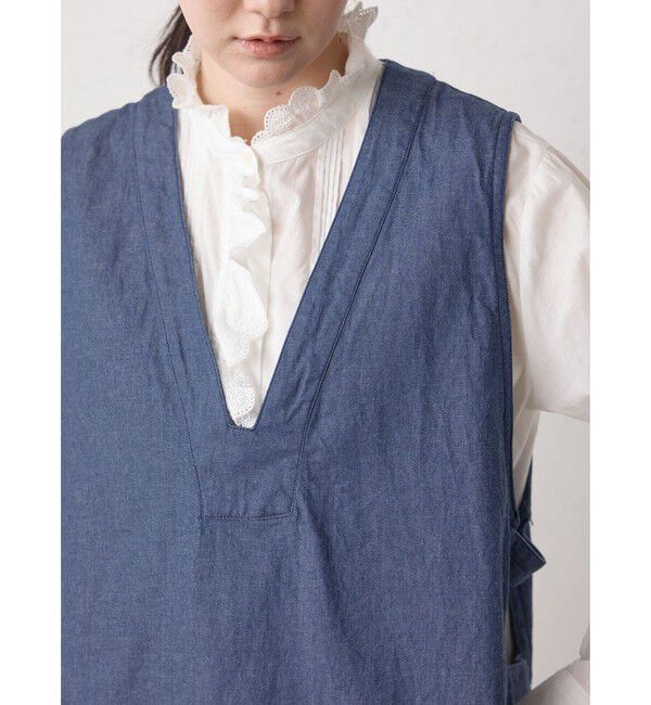 MidiUmi「MidiUmi デニムサイドストラップベスト」|ベスト・ジレ|