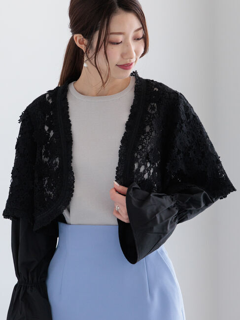 Te chichi「レースボレロジャケット《2025spring catalog item》」|その他|ブラック
