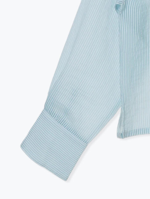 Te chichi TERRASSE「ストライプクロップドシアーシャツ」|シャツ・ブラウス|