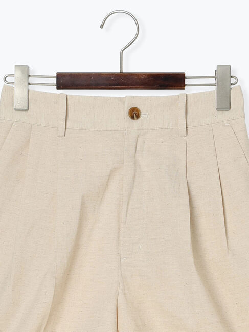 Te chichi「リネンブレンドショートパンツ（セットアップ可）《2025summer catalog item》」|キュロット|