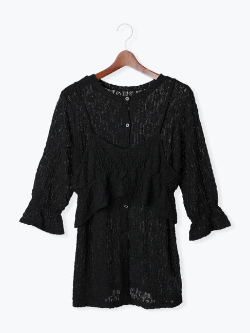 Te chichi TERRASSE「ビスチェ付きカットレーストップス」|その他|