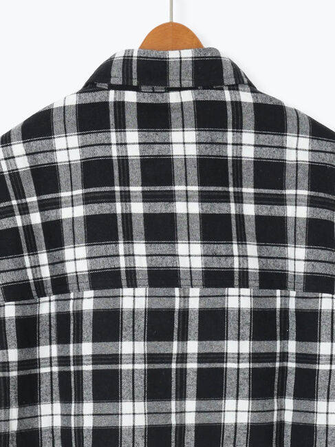 Lugnoncure「柄アソートネルチェックオーバーシャツ」|シャツ・ブラウス|