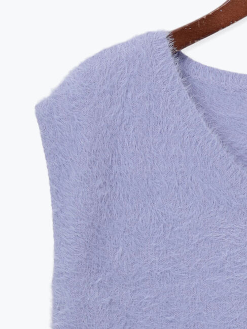 Te chichi TERRASSE「シャギーVネックベスト」|ニット・セーター|