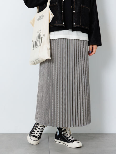 Lugnoncure「【選べる着丈】アソートプリーツスカート」|スカート|オフホワイト
