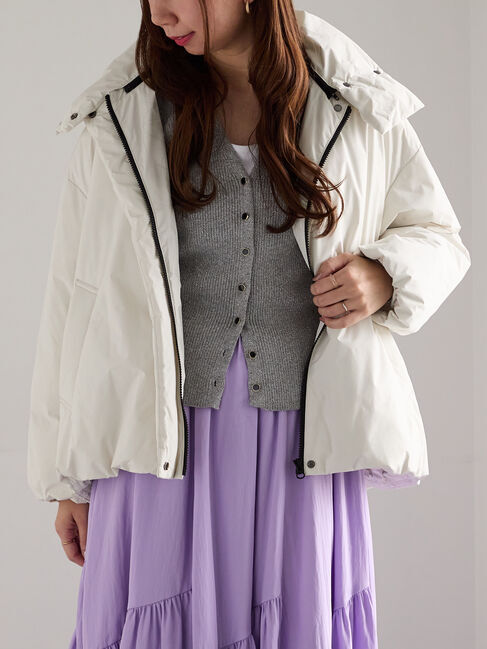 Te chichi「スタンドカラーショートダウンジャケット《2025winter catalog item》」|その他|オフホワイト