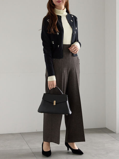 Te chichi「ビジューニットコンパクトカーディガン」|カーディガン|