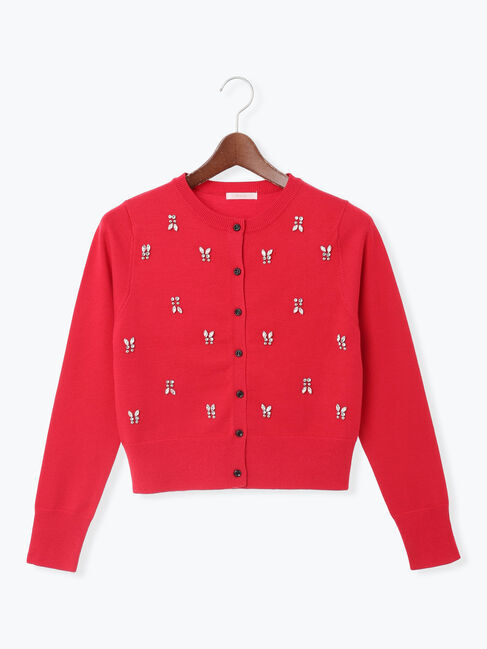 Te chichi「ビジューニットコンパクトカーディガン」|カーディガン|