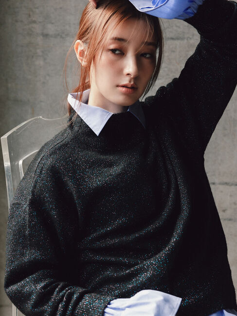 Te chichi「【宮本茉由着用】MIXラメニット」|ニット・セーター|