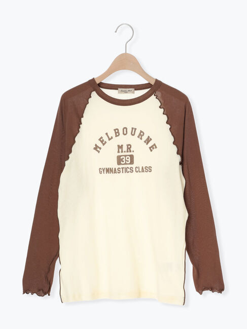 Samansa Mos2「シアーラグランロゴTシャツ」|Tシャツ・カットソー|