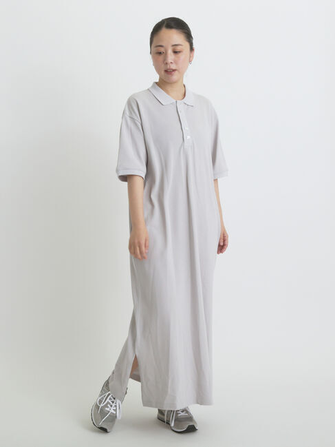 sm2rhythm「カノコポロワンピース」|ワンピース|グレー