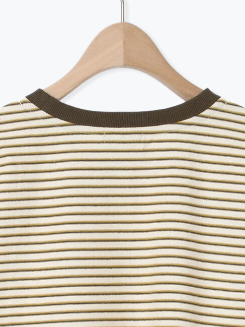 Samansa Mos2「カス残しマルチボーダーTシャツ」|Tシャツ・カットソー|