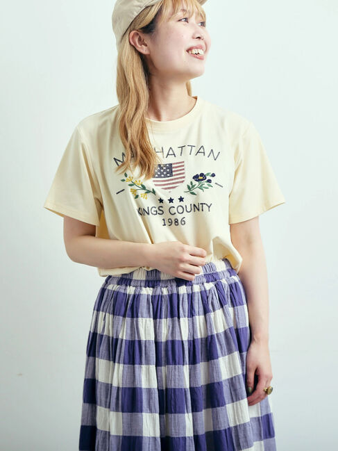 SM2「チェーン刺繍Tシャツ」|Tシャツ・カットソー|クリーム