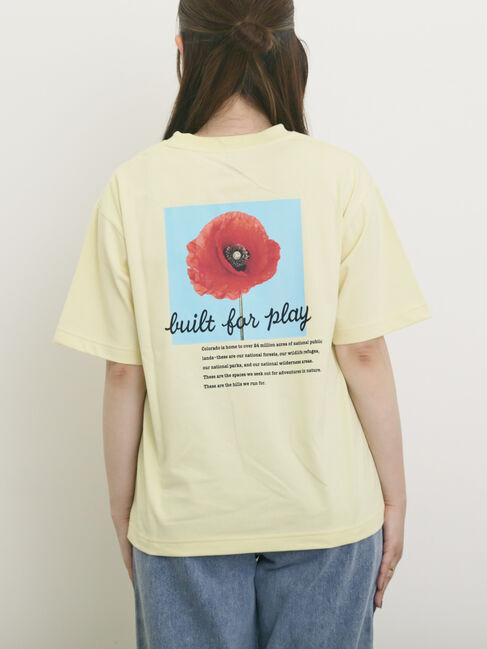 Samansa Mos2「【KELTY&times;Samansa Mos2】フラワープリントTシャツ」|Tシャツ・カットソー|