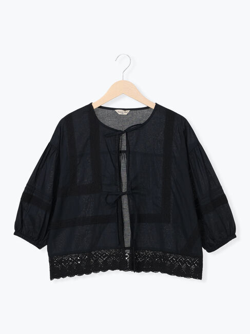 Samansa Mos2「パッチワークレースブラウス」|シャツ・ブラウス|