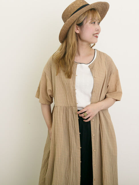 Samansa Mos2「【S/Mサイズ】オーバーレース切替ワンピース」|ワンピース|