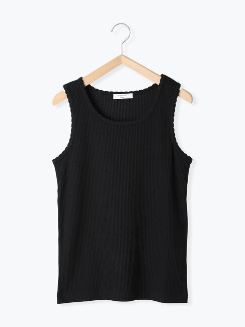 Samansa Mos2 blue「◎アソートリブタンク」|Tシャツ・カットソー|