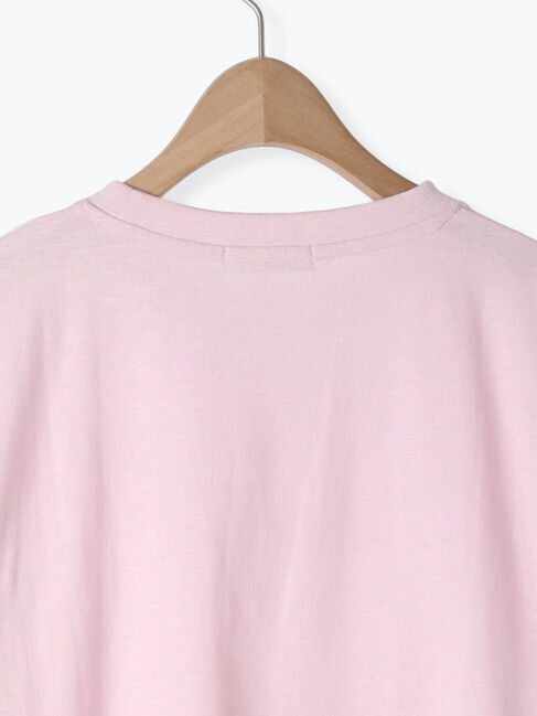 Samansa Mos2「【UVカット】スラブ天竺ロゴプリントTシャツ」|Tシャツ・カットソー|