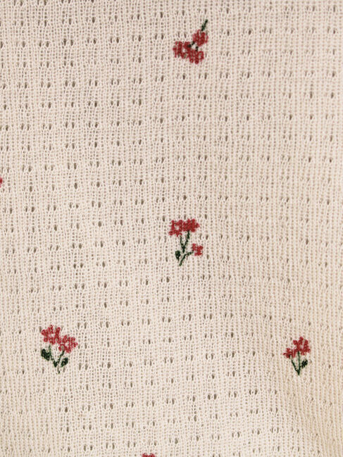 Samansa Mos2「小花柄プリントカーディガン」|カーディガン|