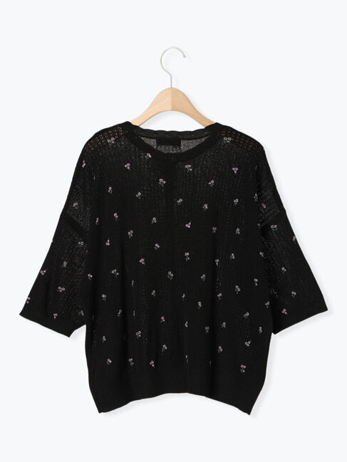 Samansa Mos2「小花柄プリントカーディガン」|カーディガン|