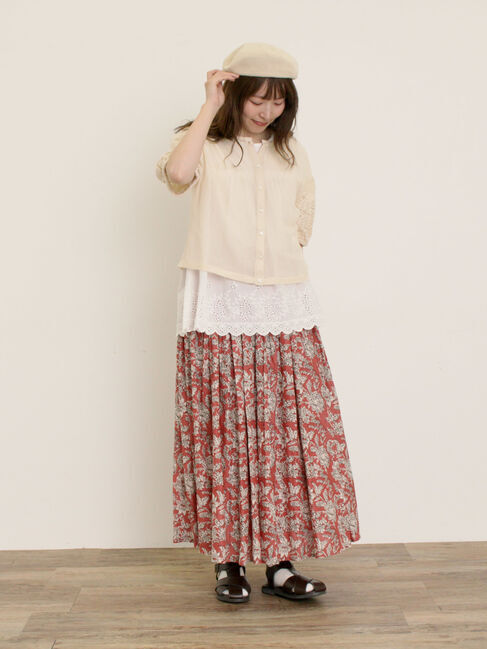 Samansa Mos2「前後2WAYメッシュレースカーディガン」|カーディガン|