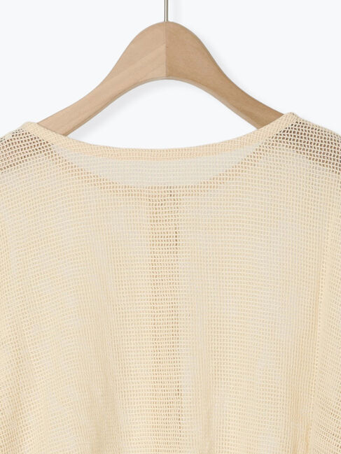 Samansa Mos2「前後2WAYメッシュレースカーディガン」|カーディガン|