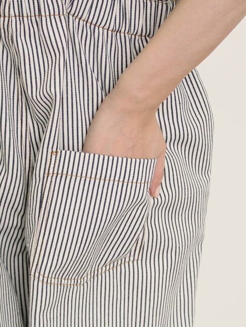 Samansa Mos2「刺繍デニム/ヒッコリーサロペットパンツ」|その他|