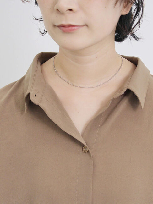 Samansa Mos2 blue「【接触冷感】ポンチョブラウス」|シャツ・ブラウス|