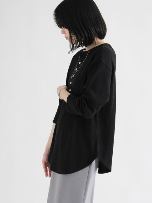 sm2rhythm「前後2wayヘンリーネックプルオーバー」|Tシャツ・カットソー|