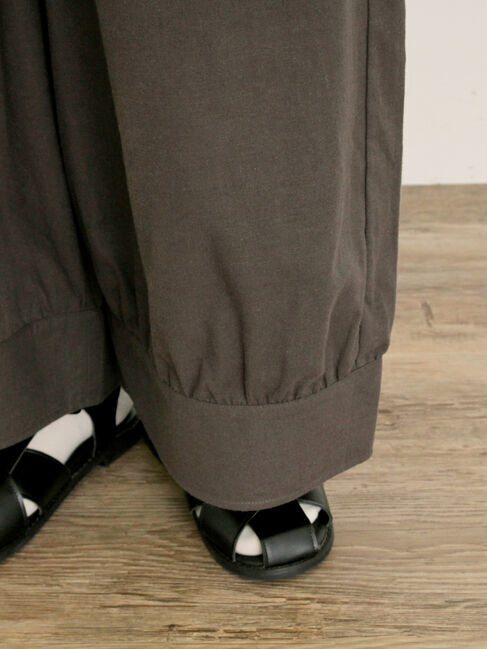 Samansa Mos2「【M/Lサイズ】裾切替ギャザーパンツ」|その他|