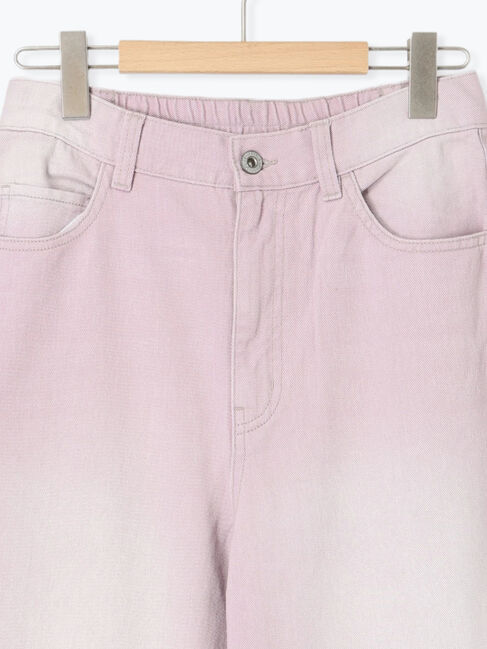 Samansa Mos2 blue「【ECO DENIM 】 ワイドストレートパンツ」|その他|