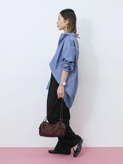 Samansa Mos2 blue「Vカットメリージェーン」|ビジネス・ドレスシューズ|