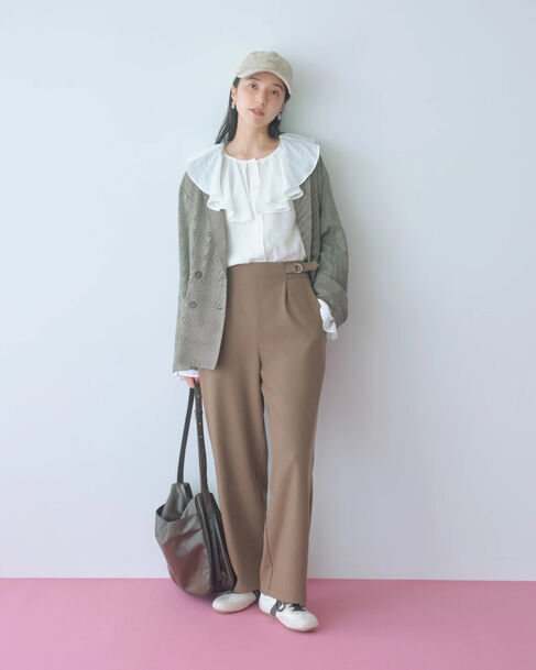 Samansa Mos2 blue「スエードロゴ刺繍キャップ」|その他|