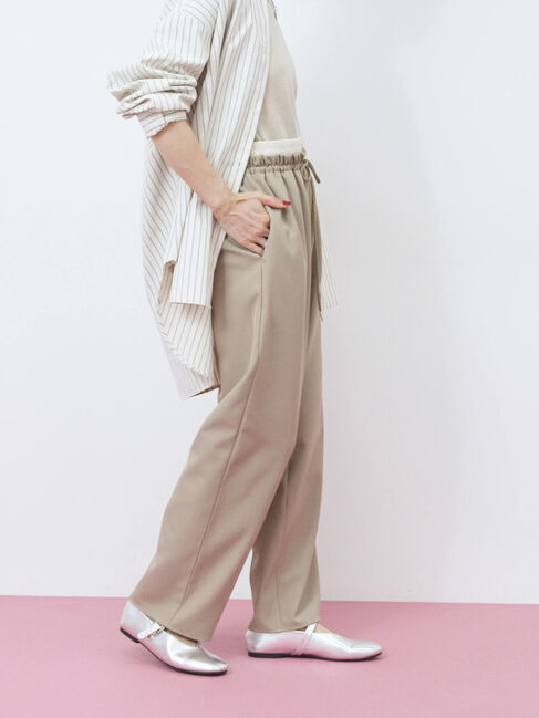 Samansa Mos2 blue「ダブルウエストアソートイージーパンツ」|その他|