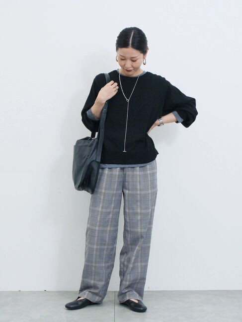 Samansa Mos2 blue「ダブルウエストアソートイージーパンツ」|その他|