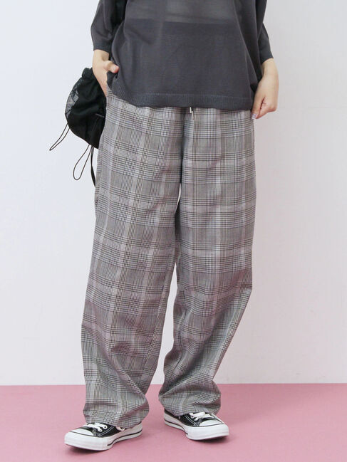 Samansa Mos2 blue「ダブルウエストアソートイージーパンツ」|その他|