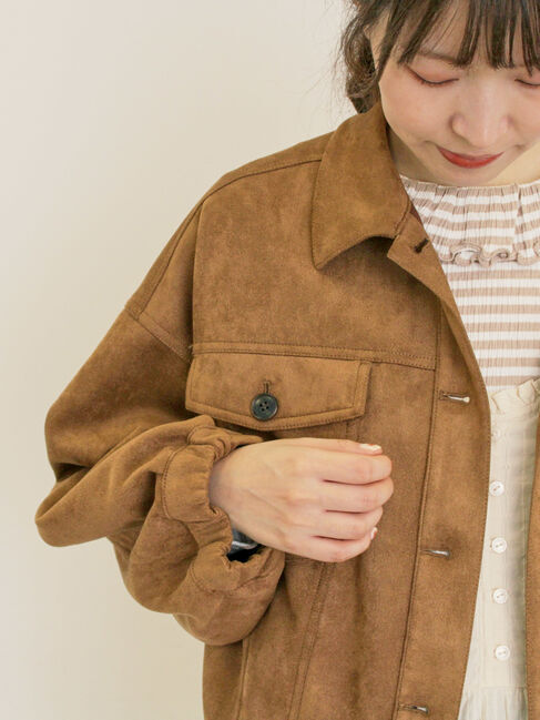 Samansa Mos2「デニム/スエードアソートジャケット」|その他|