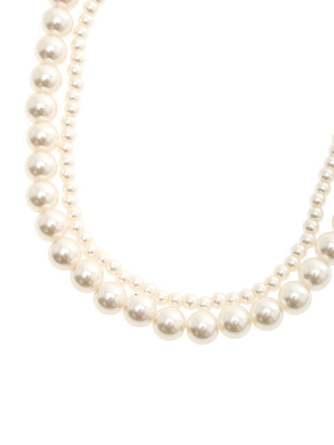 Samansa Mos2 blue「2連パールネックレス」|その他|