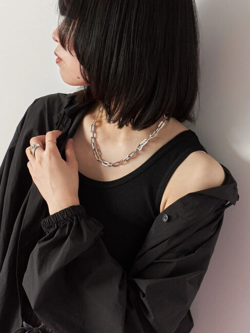 Samansa Mos2 blue「チェーンネックレス」|その他|