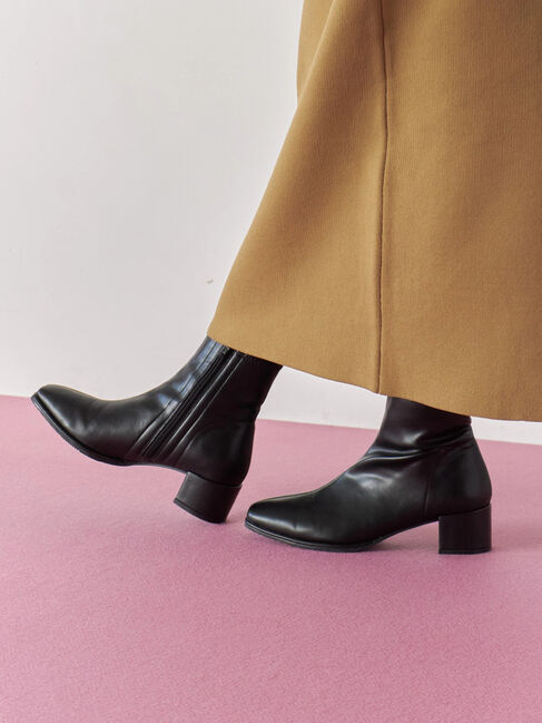 Samansa Mos2 blue「【マエストロ監修】ストレスフリーショートブーツ」|ビジネス・ドレスシューズ|