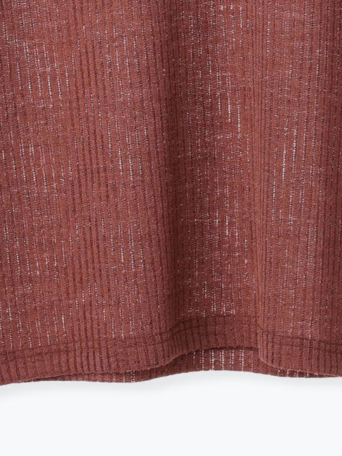 Samansa Mos2 blue「シアーリブロンT」|Tシャツ・カットソー|