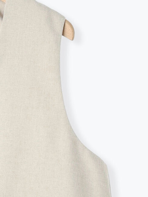 Samansa Mos2 blue「◎ノーカラージレ」|ダウンベスト・ベスト|