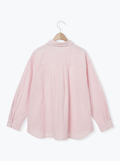 Samansa Mos2「ワンポイントロゴ刺繍シャツ」|シャツ・ブラウス|