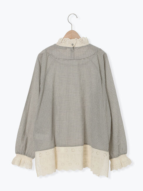 Samansa Mos2「スカラップレースブラウス」|シャツ・ブラウス|