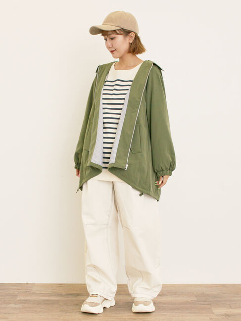 Samansa Mos2「襟付きマウンテンパーカー」|ブルゾン・スタジャン|