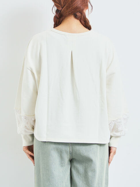 SM2「レース切替裏毛プルオーバー」|Tシャツ・カットソー|