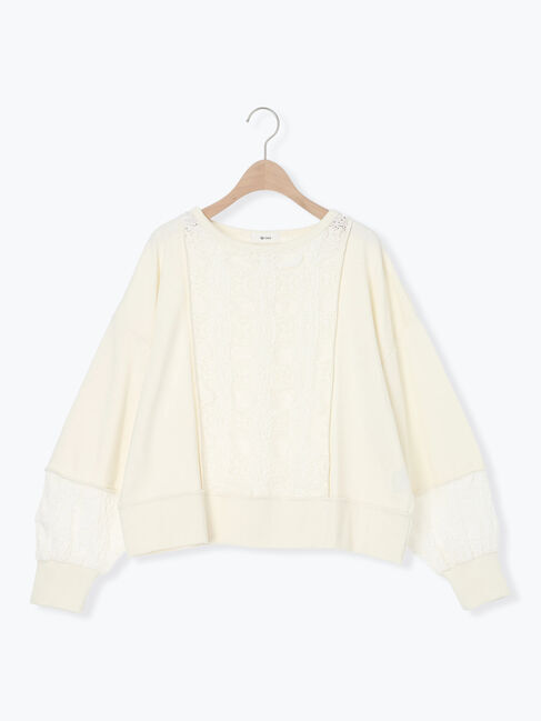 SM2「レース切替裏毛プルオーバー」|Tシャツ・カットソー|