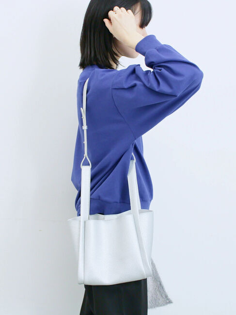 Samansa Mos2 blue「ポーチ付2WAYスクエアバッグ」|その他|
