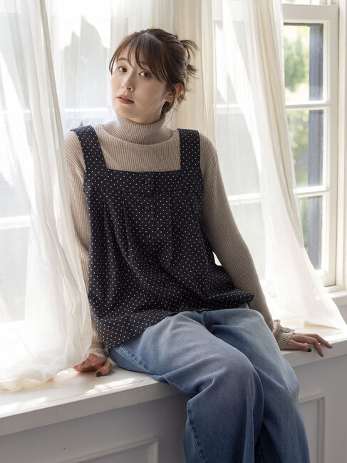 Samansa Mos2「【ゆべし&times;Samansa Mos2】前後2WAYビスチェ」|ダウンベスト・ベスト|